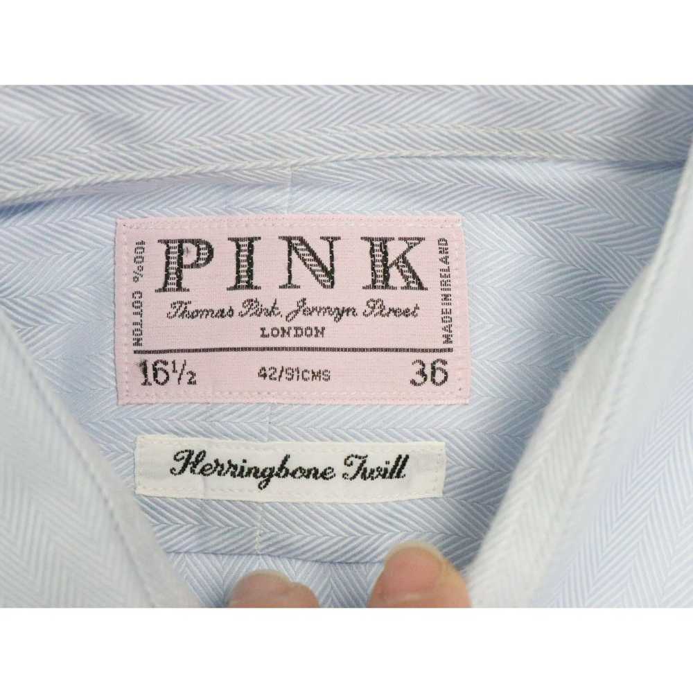 Thomas Pink PINK by THOMAS PINK Herringbone Twill… - image 5