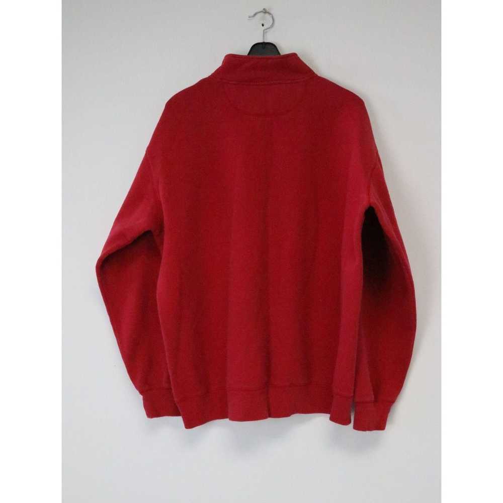 Fila Fila Men's Red Cotton 1/4 Zip XL Pullover Sw… - image 2