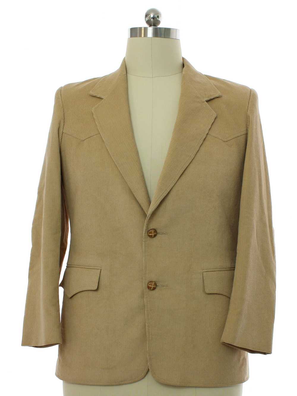 1980's Pioneer Wear Mens Corduroy Western Blazer … - image 1