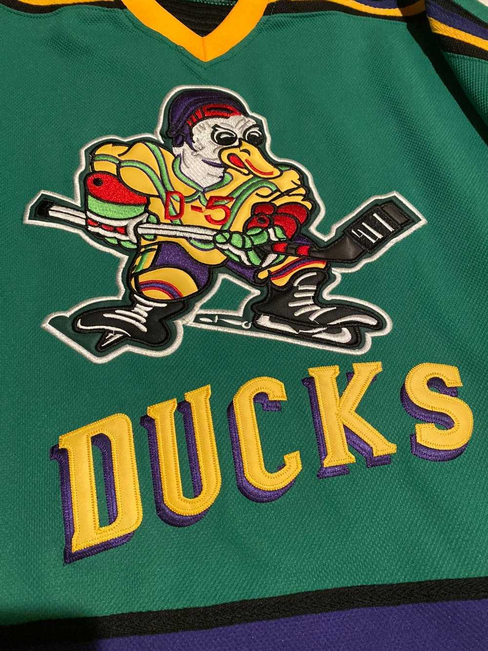Vintage Mighty Ducks Goldberg Movie Jersey - image 2