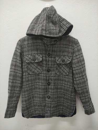 Flannel × Other Checkered Wool Hooded Flannel Jack