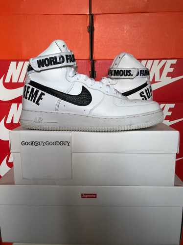 Nike Supreme x Air Force 1 High Supreme White 2014