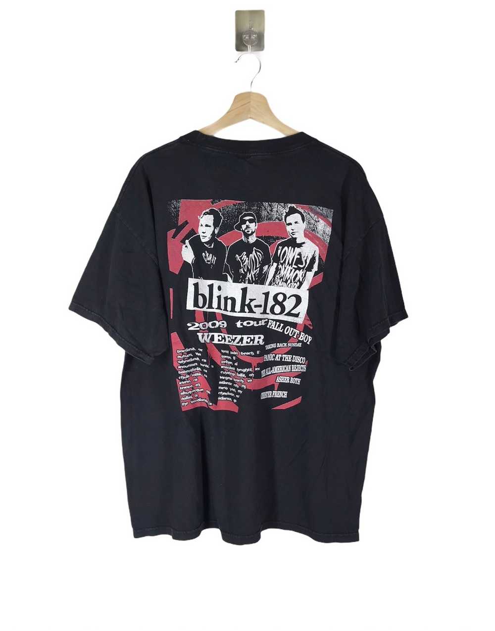 Band Tees × Rock T Shirt Blink-182 Band 2009 Tour… - image 2