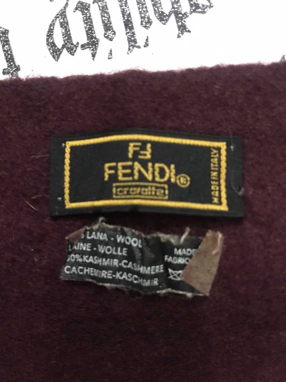 Fendi Vintage Fendi Monogram scarf muffler - image 3