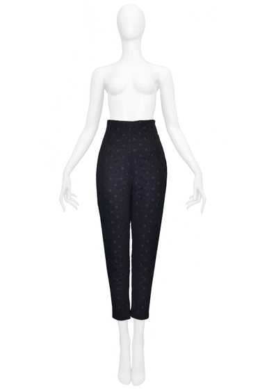 ROMEO GIGLI PERFORATED CIRCLE PANTS - image 1