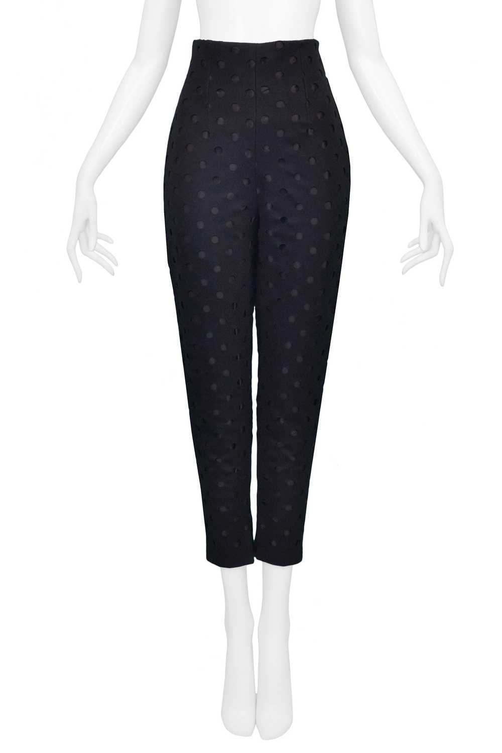 ROMEO GIGLI PERFORATED CIRCLE PANTS - image 2