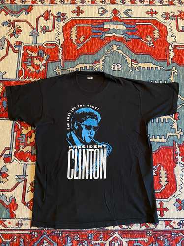 Vintage 1992 Bill Clinton “The Cure for Blues” T-s