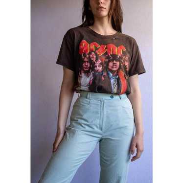 ACDC Womens Shirt Highway to Hell Vintage Concert T-shirt Black