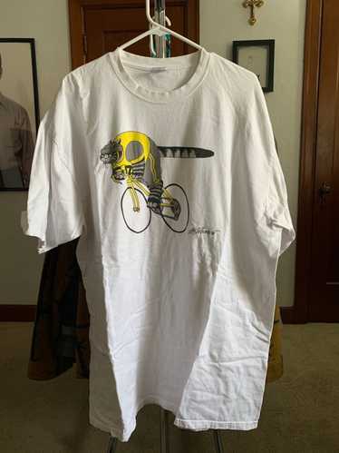 Vintage Kliban cat cycling shirt