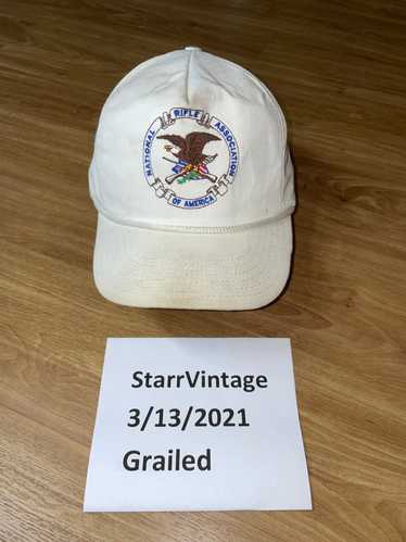 Made In Usa × Vintage Vtg NRA Trucker Hat White Di