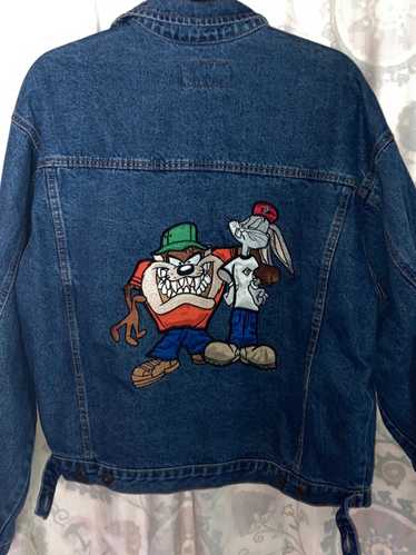 Buy Vintage Looney Tunes Denim Jacket Size M Button Down 90s Clothing VTG  Style Online in India - Etsy