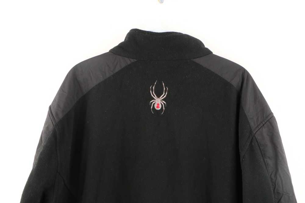 Spyder Vintage Spyder Skiing Zip Fleece Jacket Black … - Gem