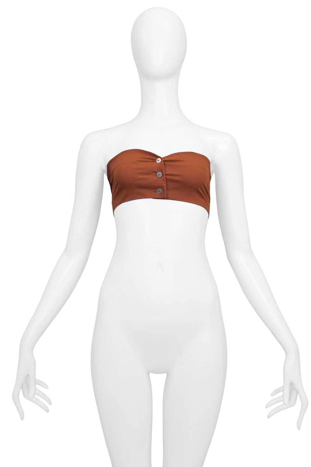ROMEO GIGLI COPPER BUSTIER WITH BUTTONS - image 1