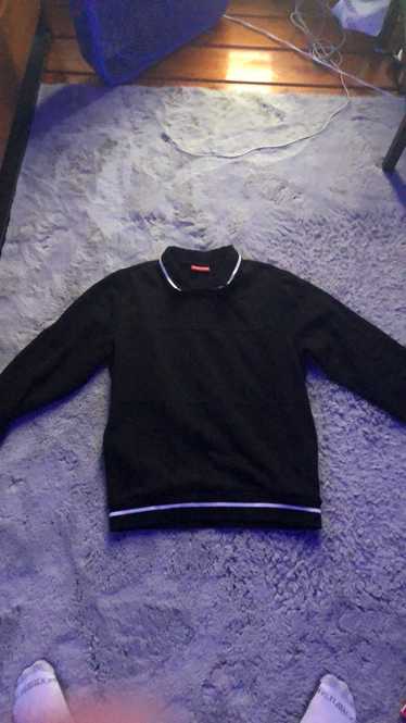 Supreme Black supreme collared sweatshirt