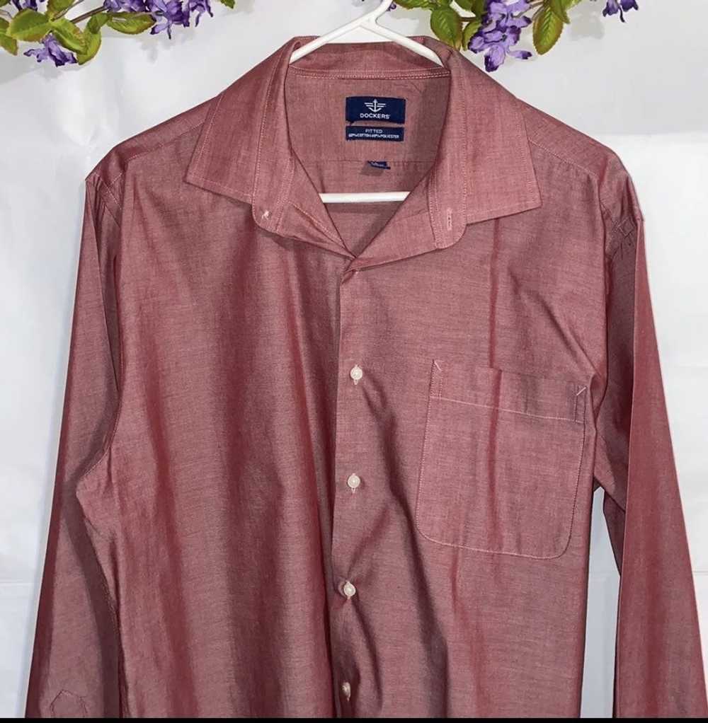 Dockers ‪Dockers Long Sleeve Fitted Button Up Col… - image 3
