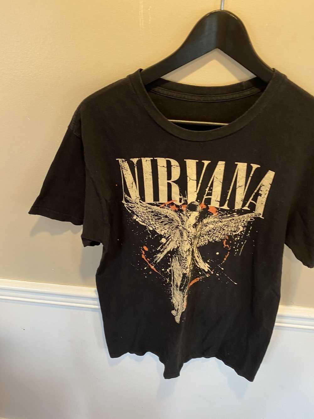 Nirvana Nirvana mens band tee music shirt black m… - image 2