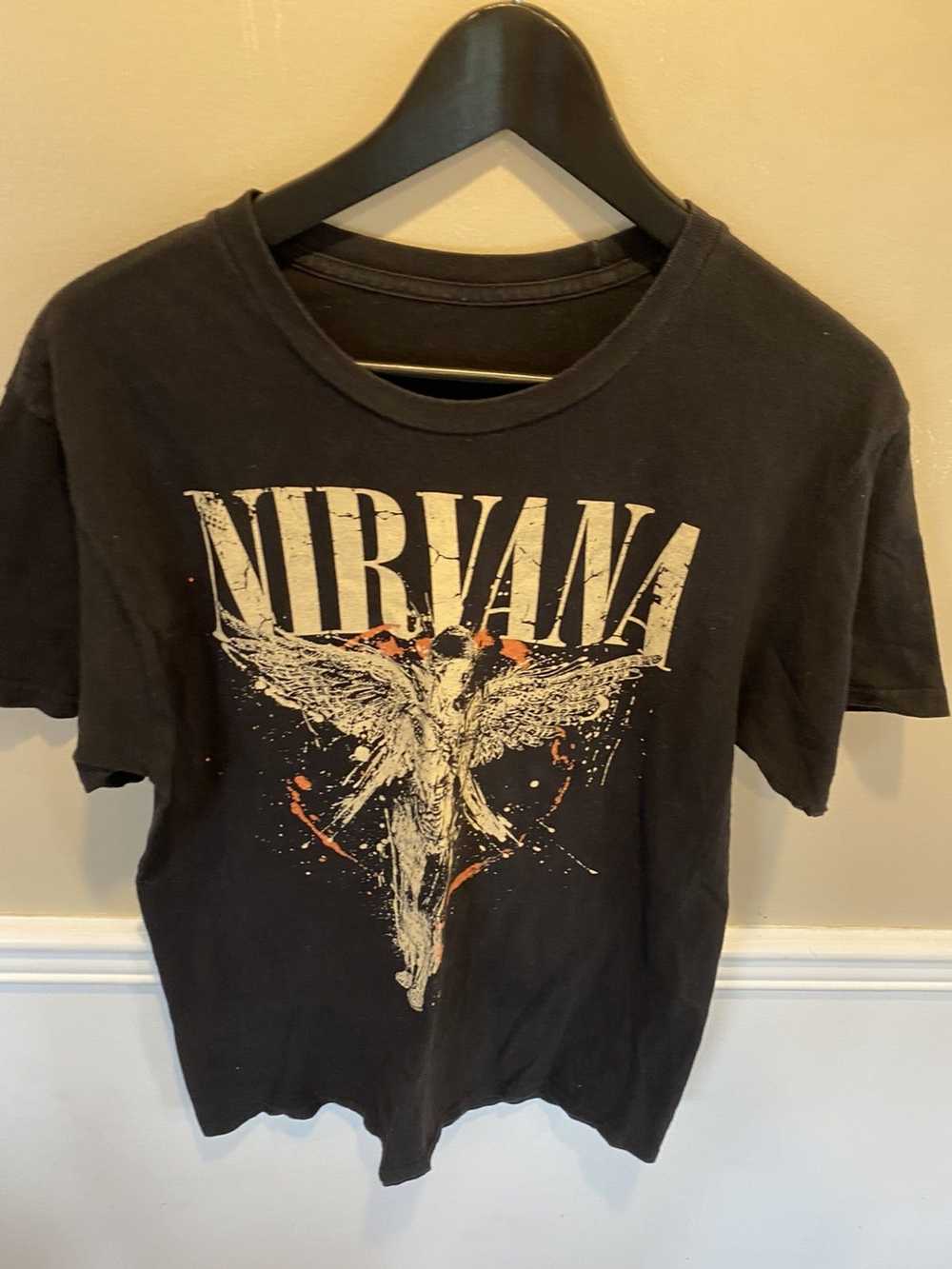 Nirvana Nirvana mens band tee music shirt black m… - image 3