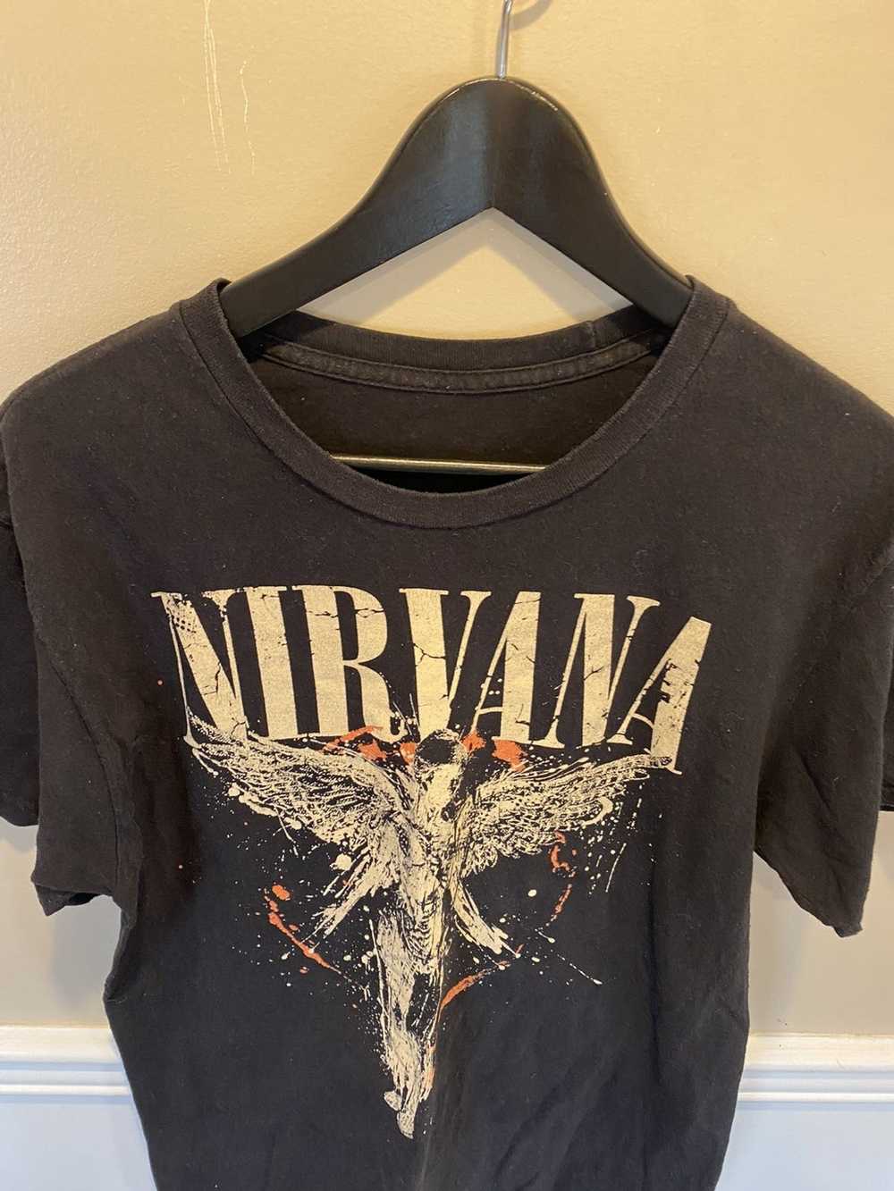 Nirvana Nirvana mens band tee music shirt black m… - image 4