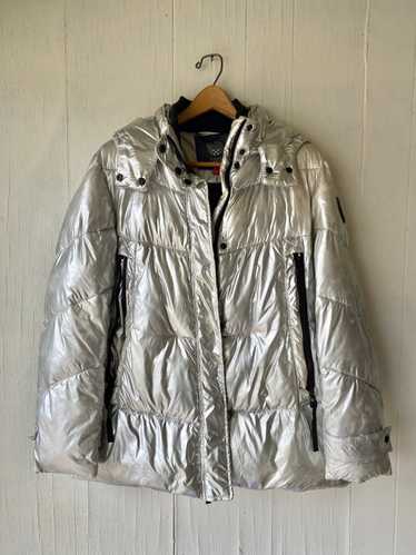 Vince Camuto Silver Puffer Jacket with hood