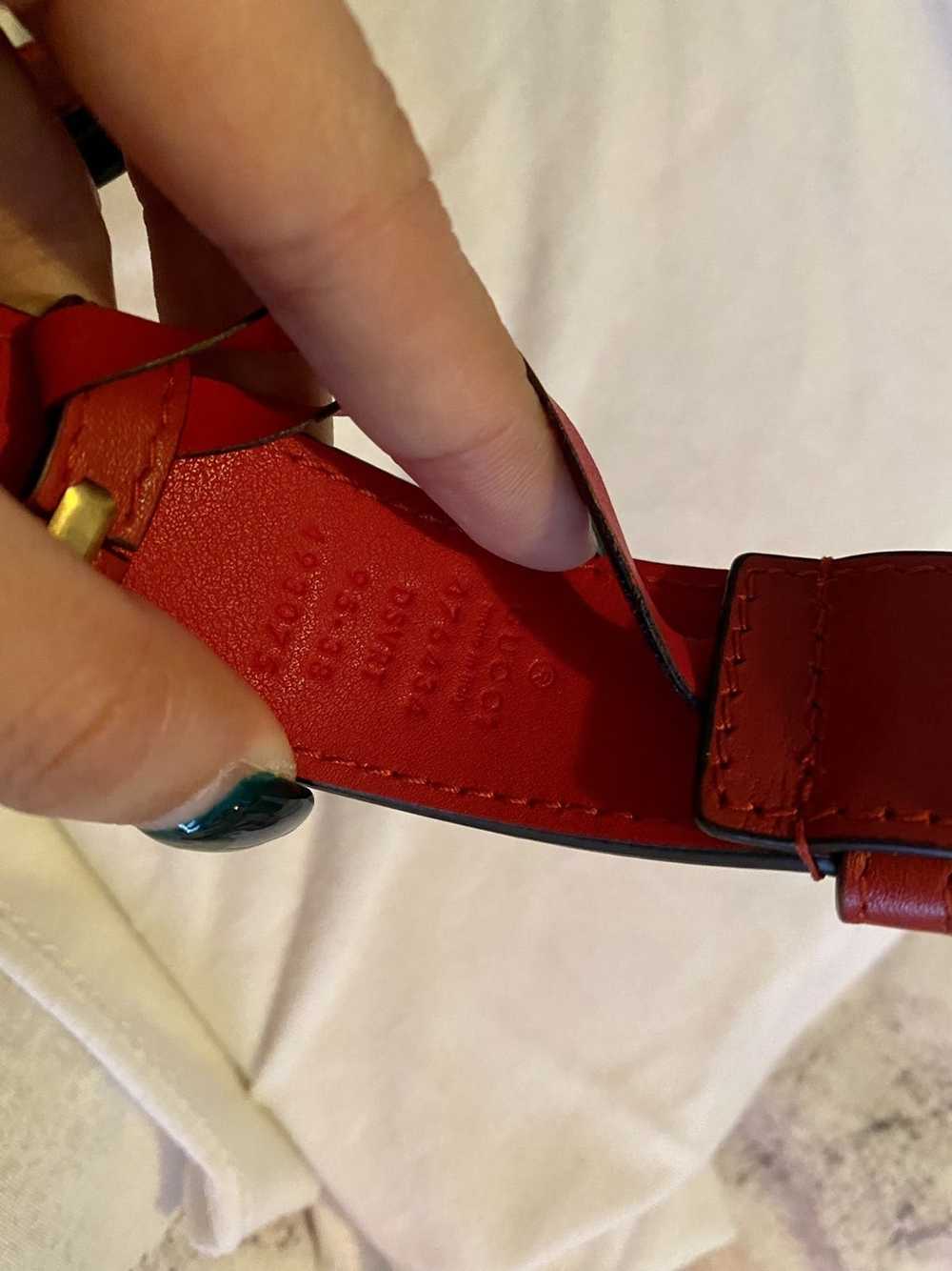 Gucci Gucci Red Quilted Leather GG Marmont Waist … - image 7