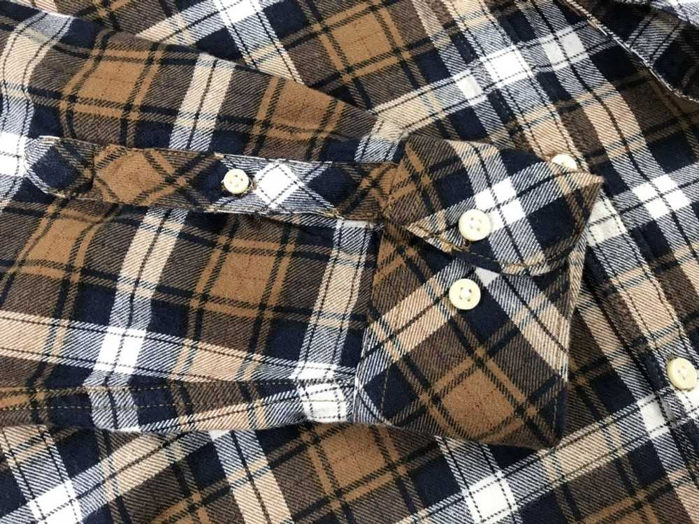 Flannel × Vintage Vintage Flannel Shirt Plaid Che… - image 10