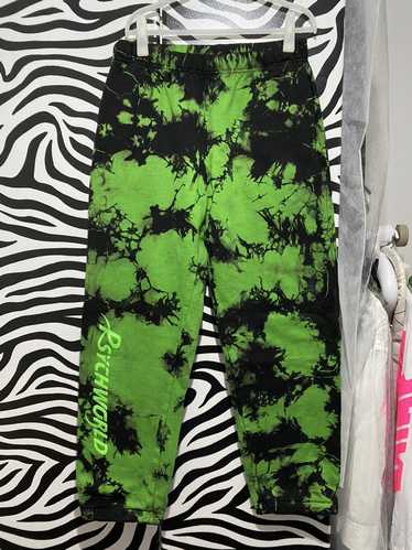 Neon green tie online dye sweatpants