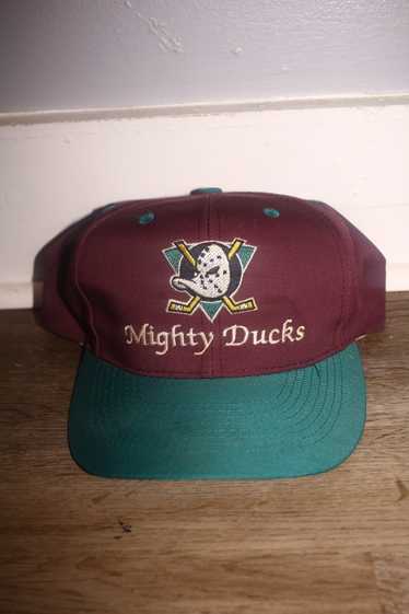 Vintage NHL Anaheim Mighty Ducks Logo 7 Wool Snapback Hat – 🎅 Bad Santa