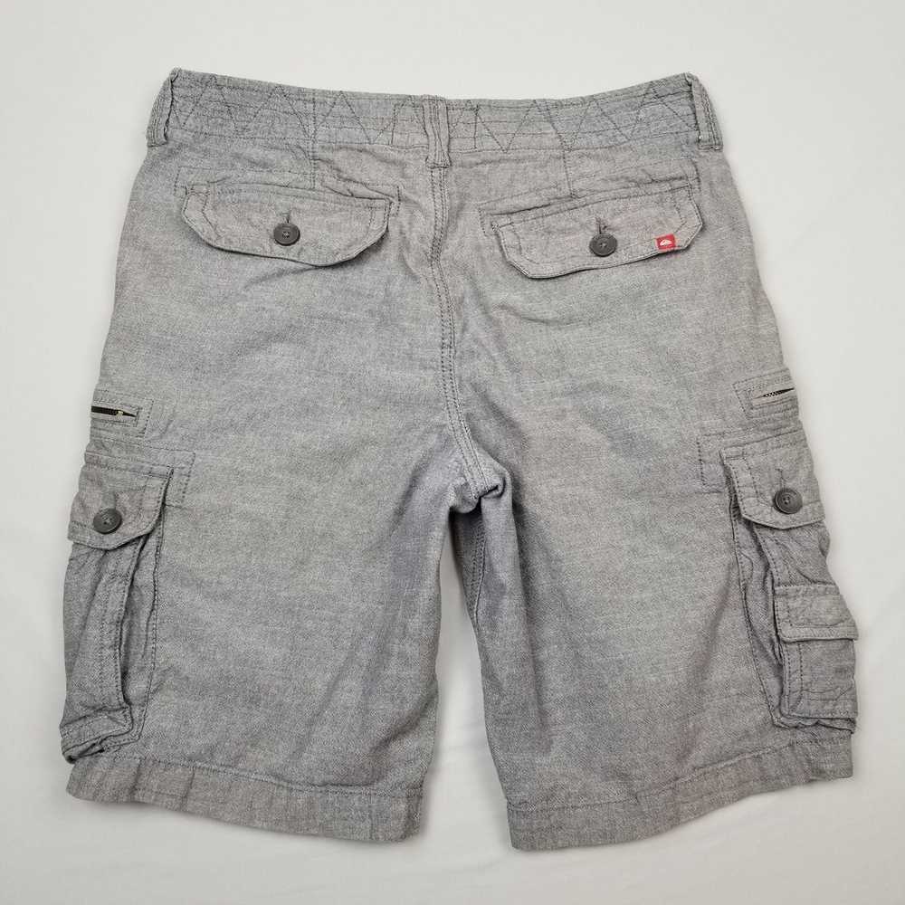 Quiksilver Quik Silver Gray Cargo Shorts Pants Si… - image 3