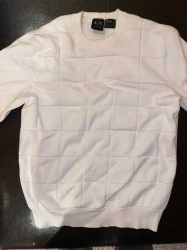 Armani Exchange AX White Square Sweater