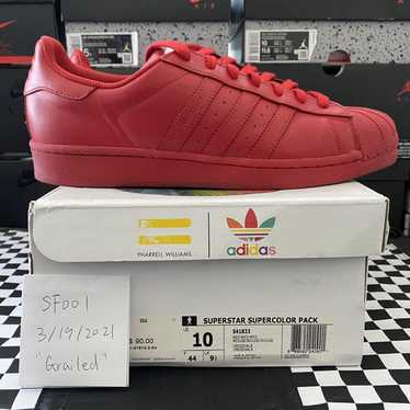 Adidas superstar supercolor red hotsell size 7