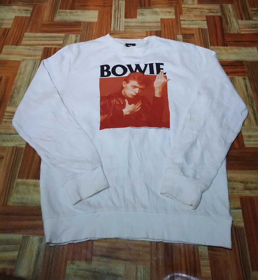 Band Tees × H&M × Vintage David Bowie Big Logo Sw… - image 2