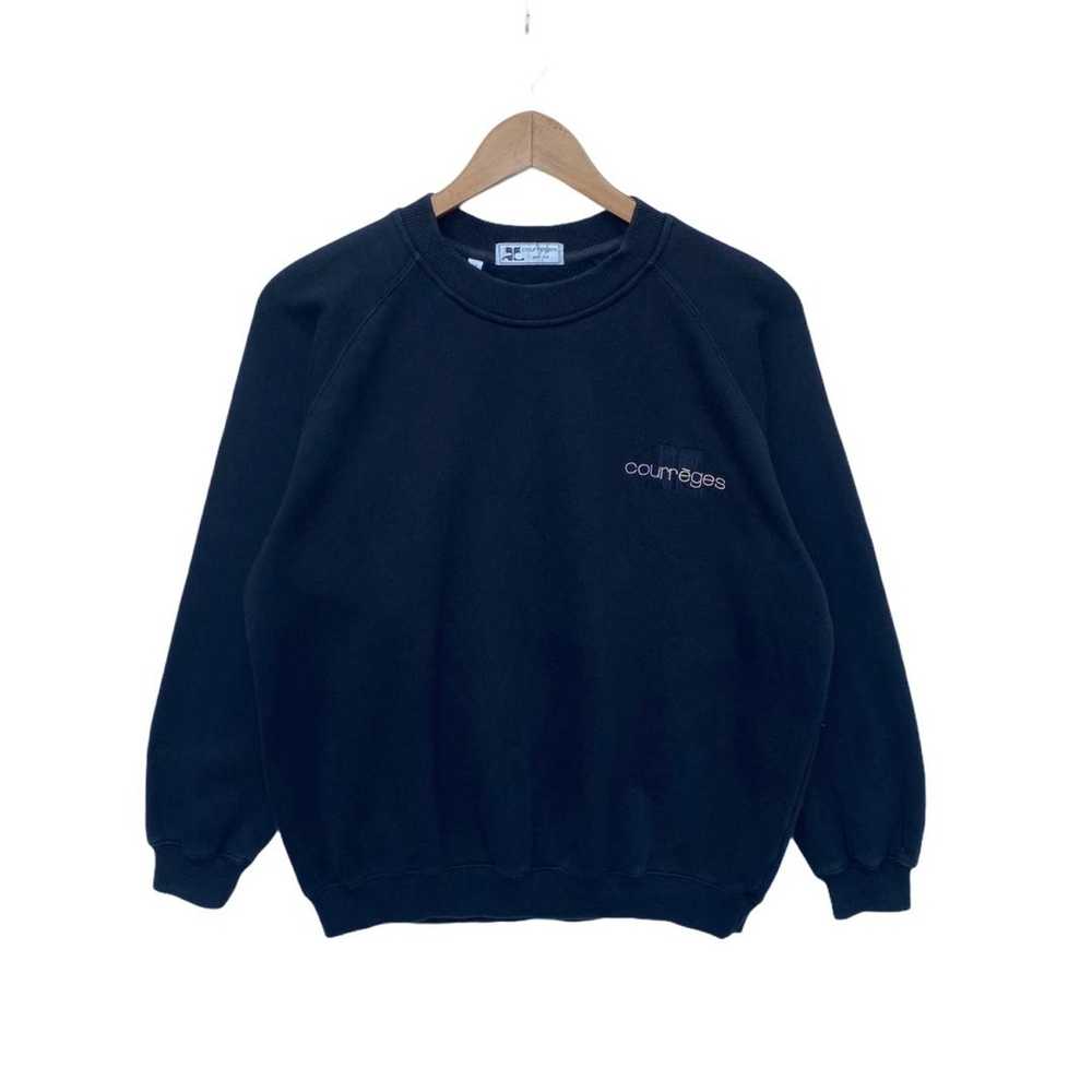 Courreges × Vintage Courrēges Sweatshirt Black Co… - image 1