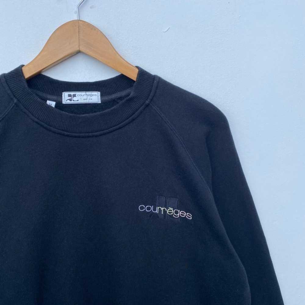 Courreges × Vintage Courrēges Sweatshirt Black Co… - image 3