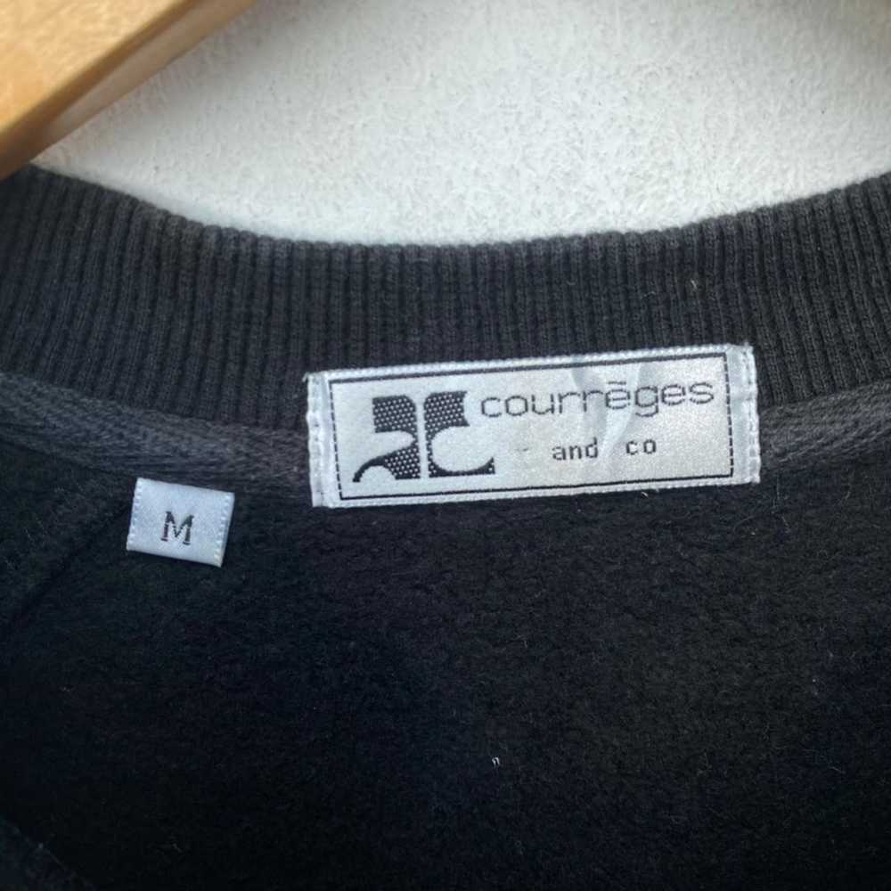 Courreges × Vintage Courrēges Sweatshirt Black Co… - image 5