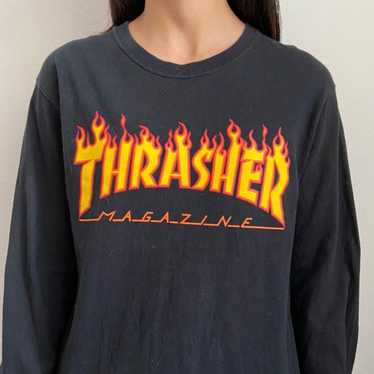 Thrasher Thrasher Magazines Flames Logo Graphics … - image 1