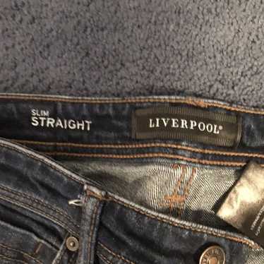 Liverpool Womens Pants size 12/31 Petite 12P Gray Skinny inseam 24.5  midrise