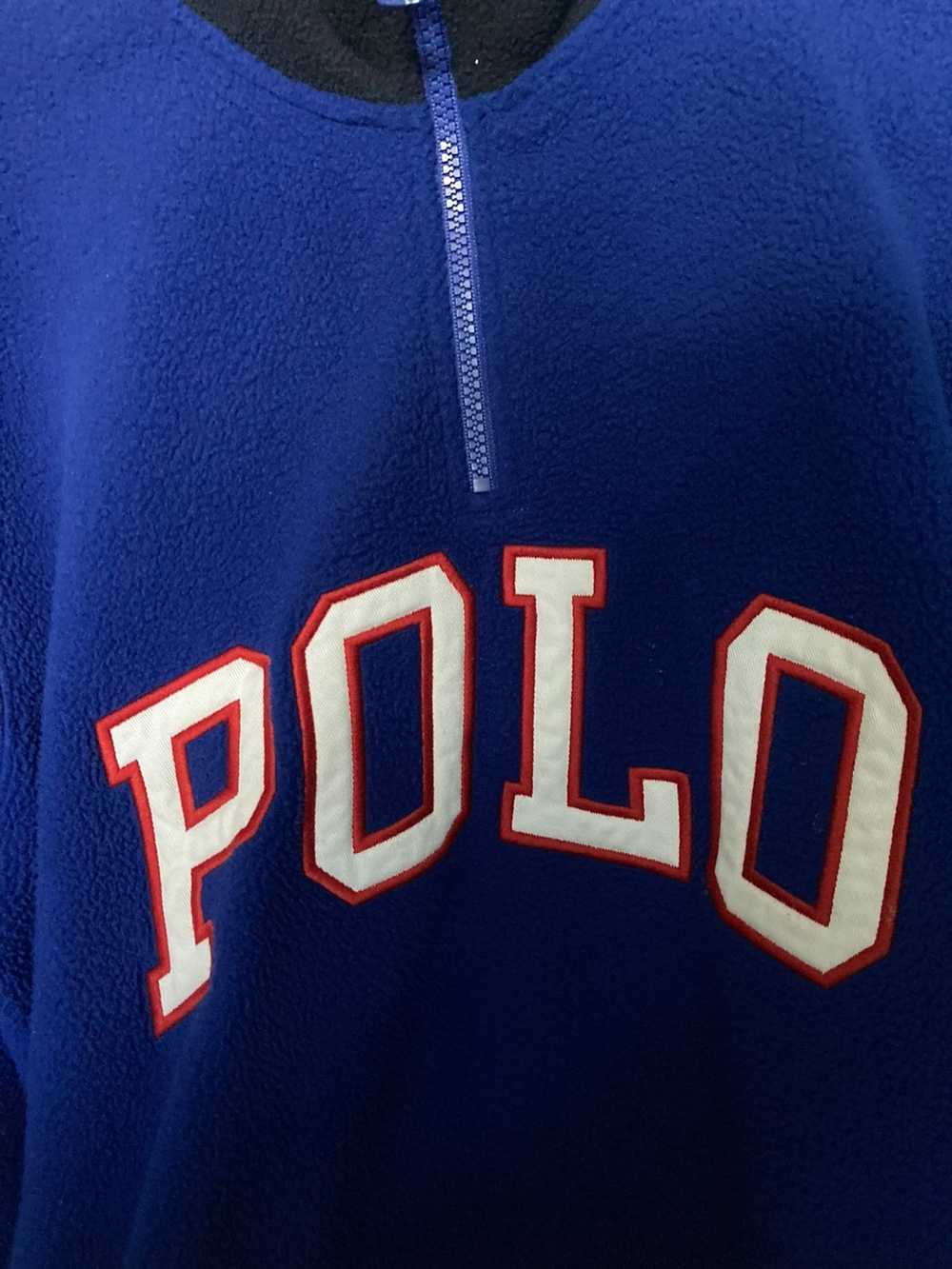 Polo Ralph Lauren Fleece Polo 1/4 Sweater - image 2