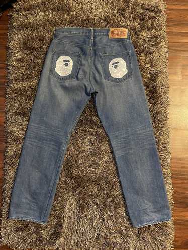 Bape Jeans WGM Shark Face ORANGE DENIM Vintage – Apparition.xci