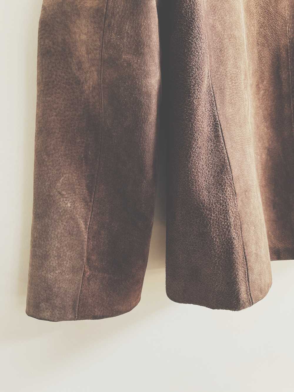 90s Chocolate Suede Jacket - image 10