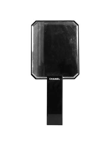 Chanel Black CC Hand Mirror