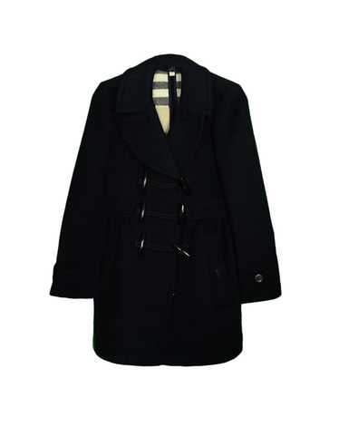 Burberry Black Wool Coat w/ Toggle sz 4 - image 1
