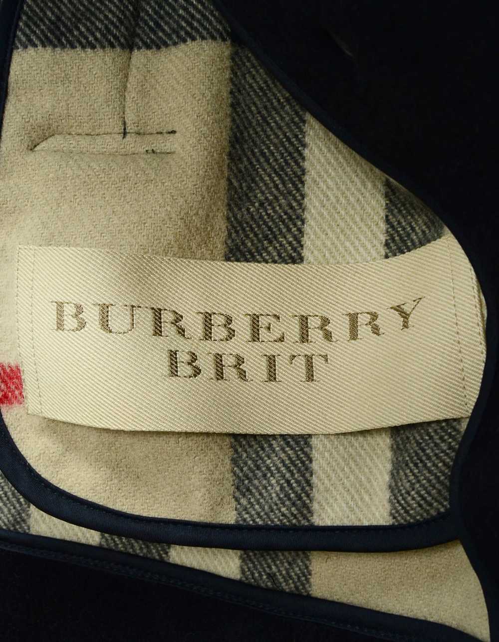 Burberry Black Wool Coat w/ Toggle sz 4 - image 4