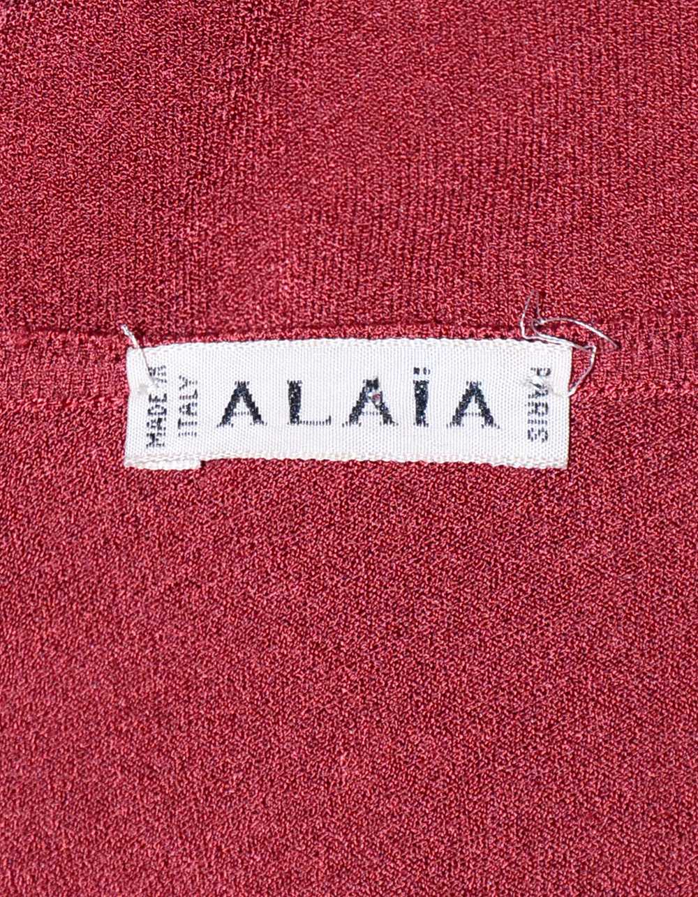 Alaia Rust Viscose Two-piece Sweater Set sz M - image 4