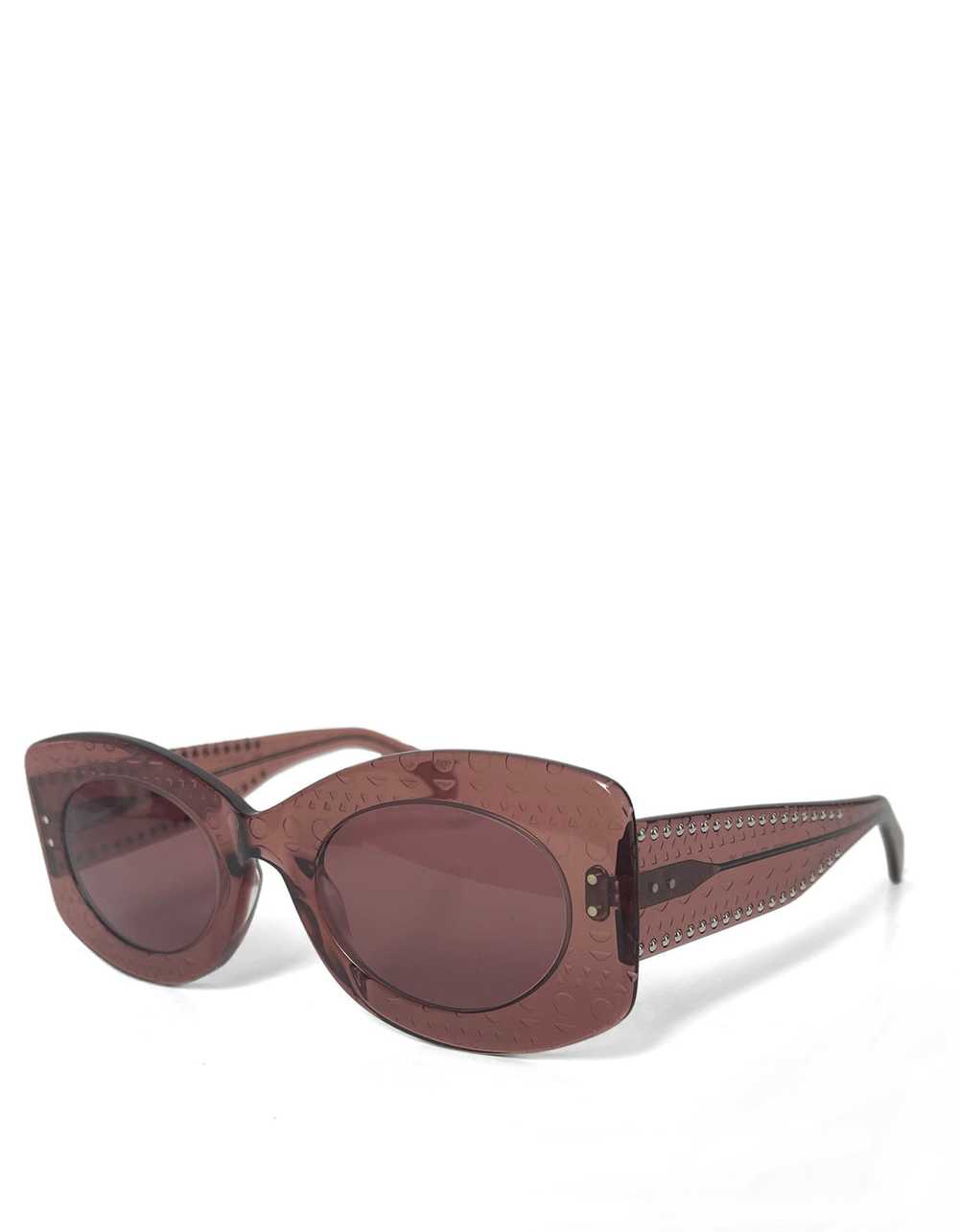 Alaia 2020 Nude Acetate AA0013S Sunglasses w/ Stu… - image 1