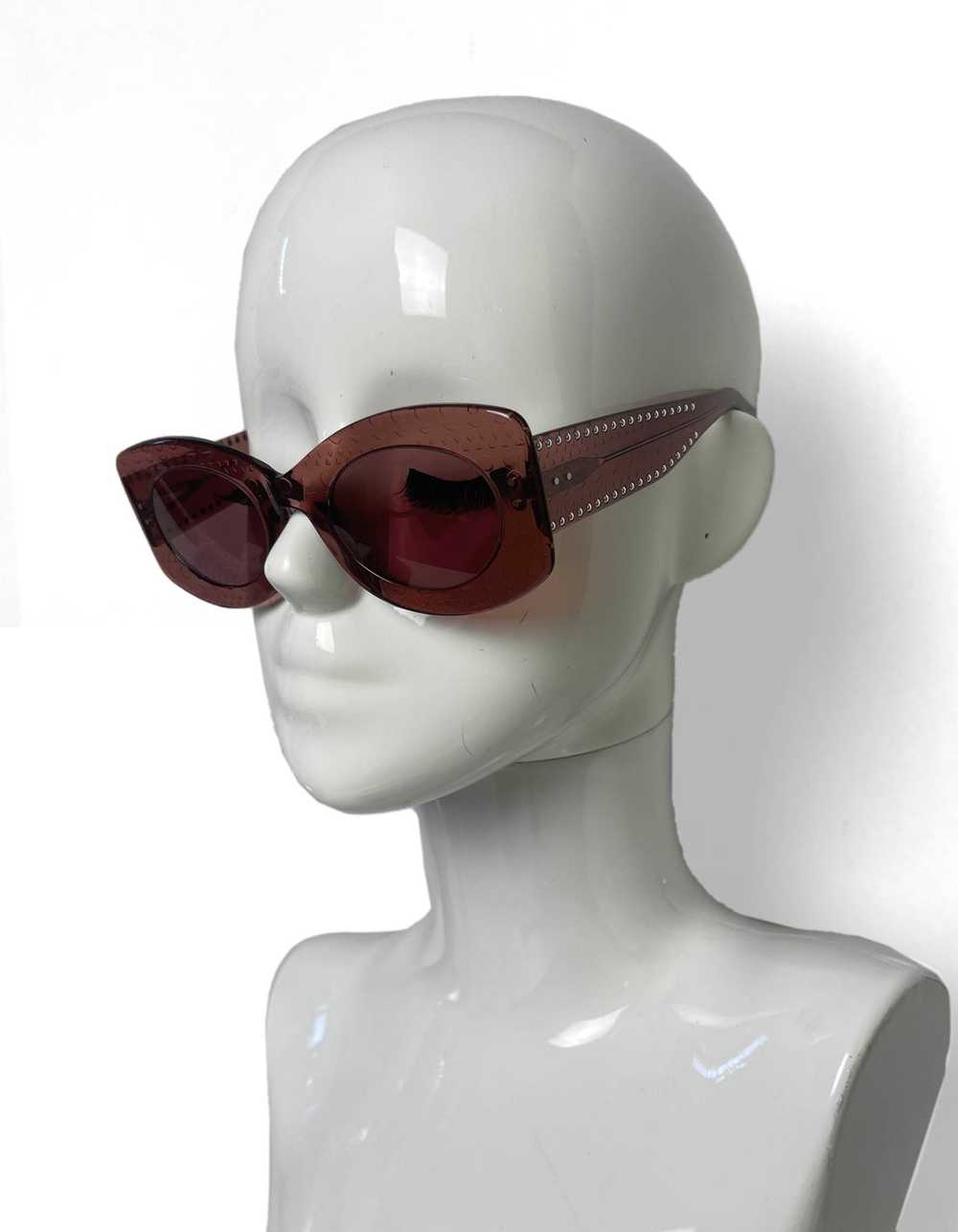 Alaia 2020 Nude Acetate AA0013S Sunglasses w/ Stu… - image 2