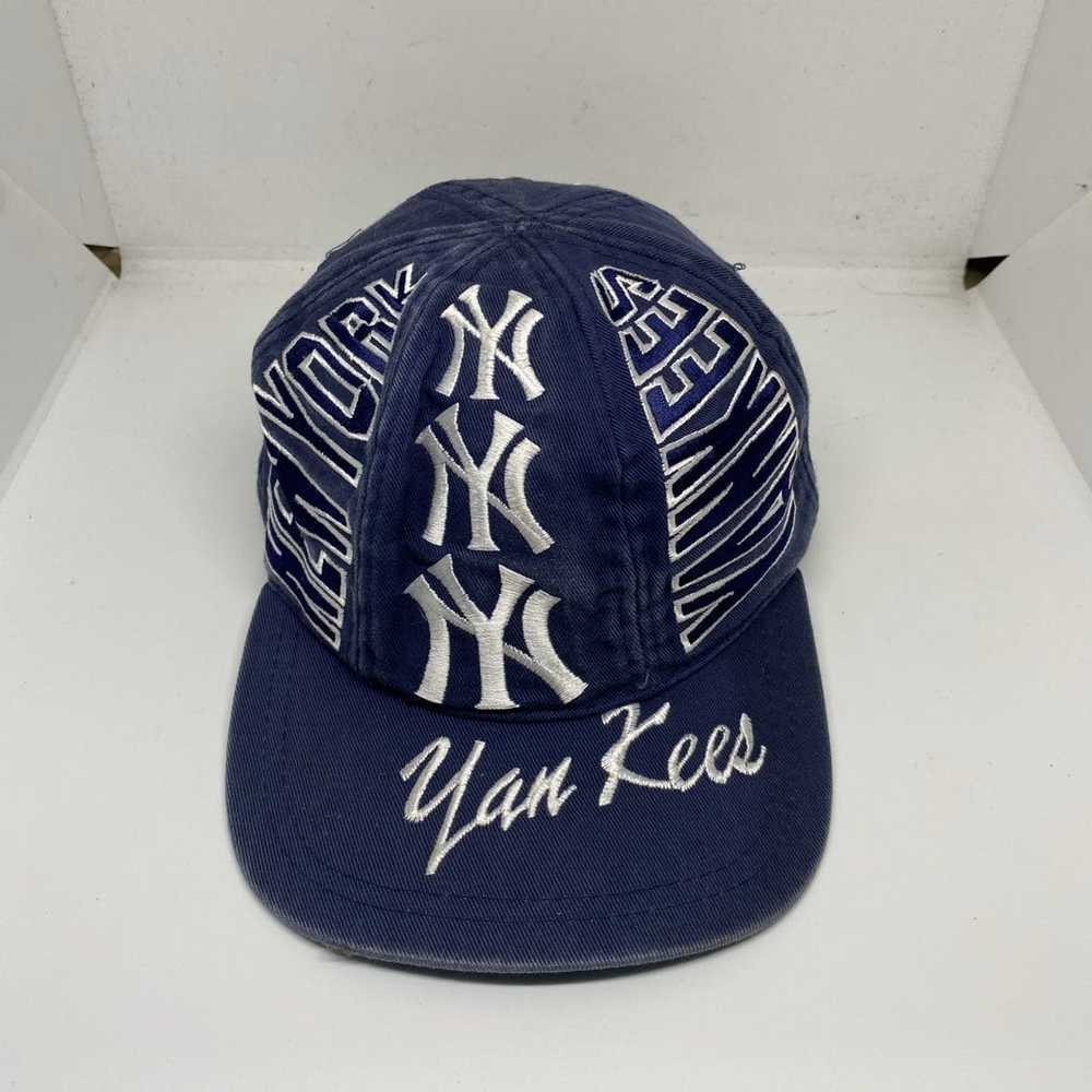 Vintage 80s New York Yankees Sports Specialties Wool Snapback Hat Cap RARE