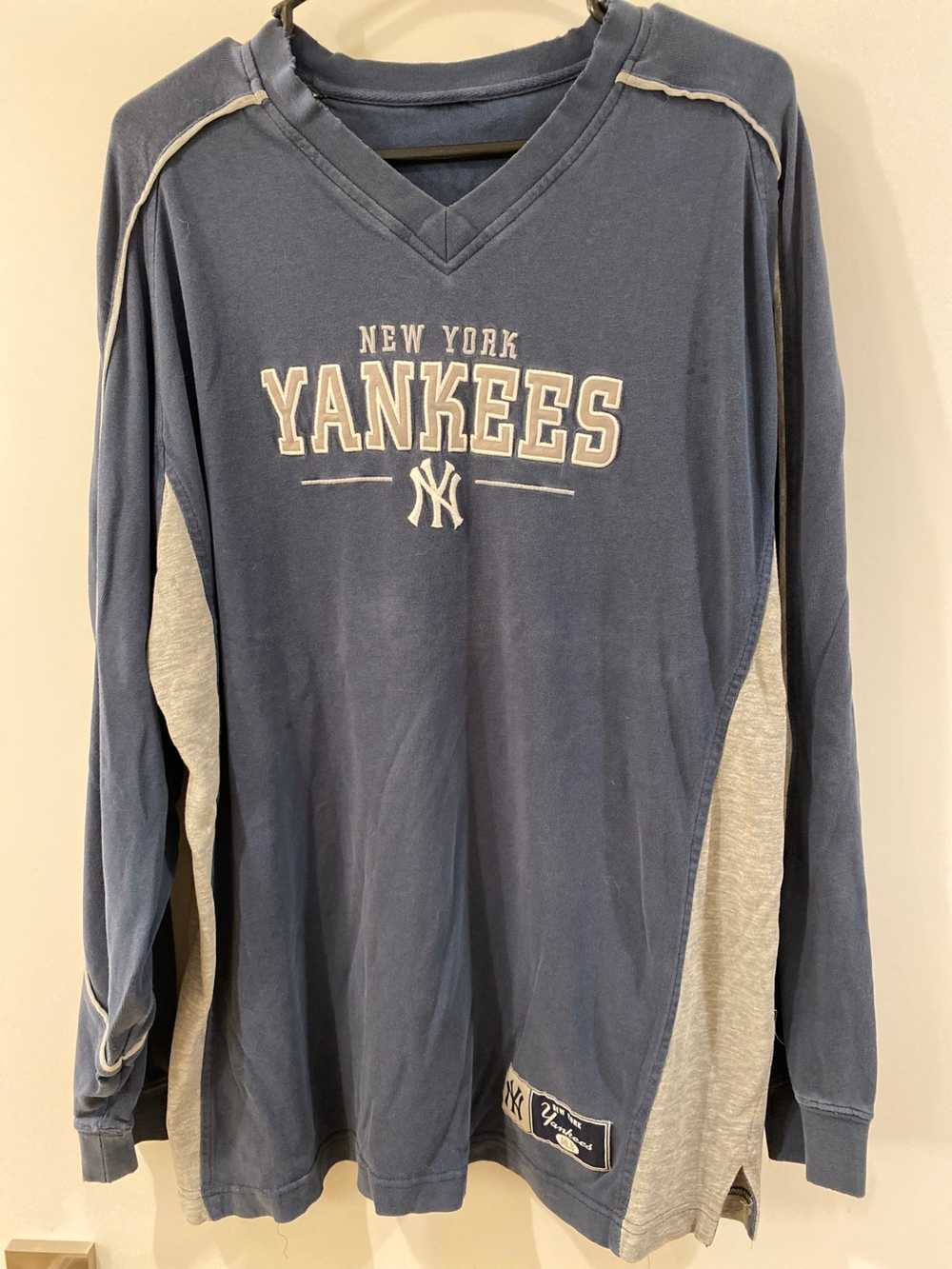 MLB × Vintage Vintage 90s New York Yankees long s… - image 1