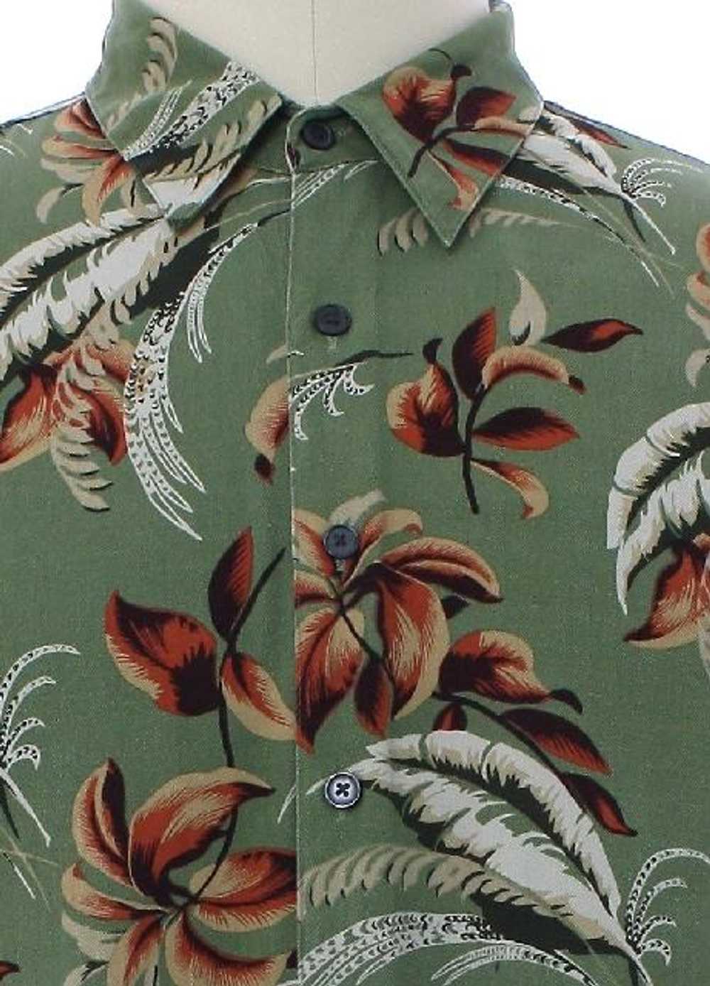 1990's Izod Mens Silk Twill Izod Hawaiian Shirt - image 2