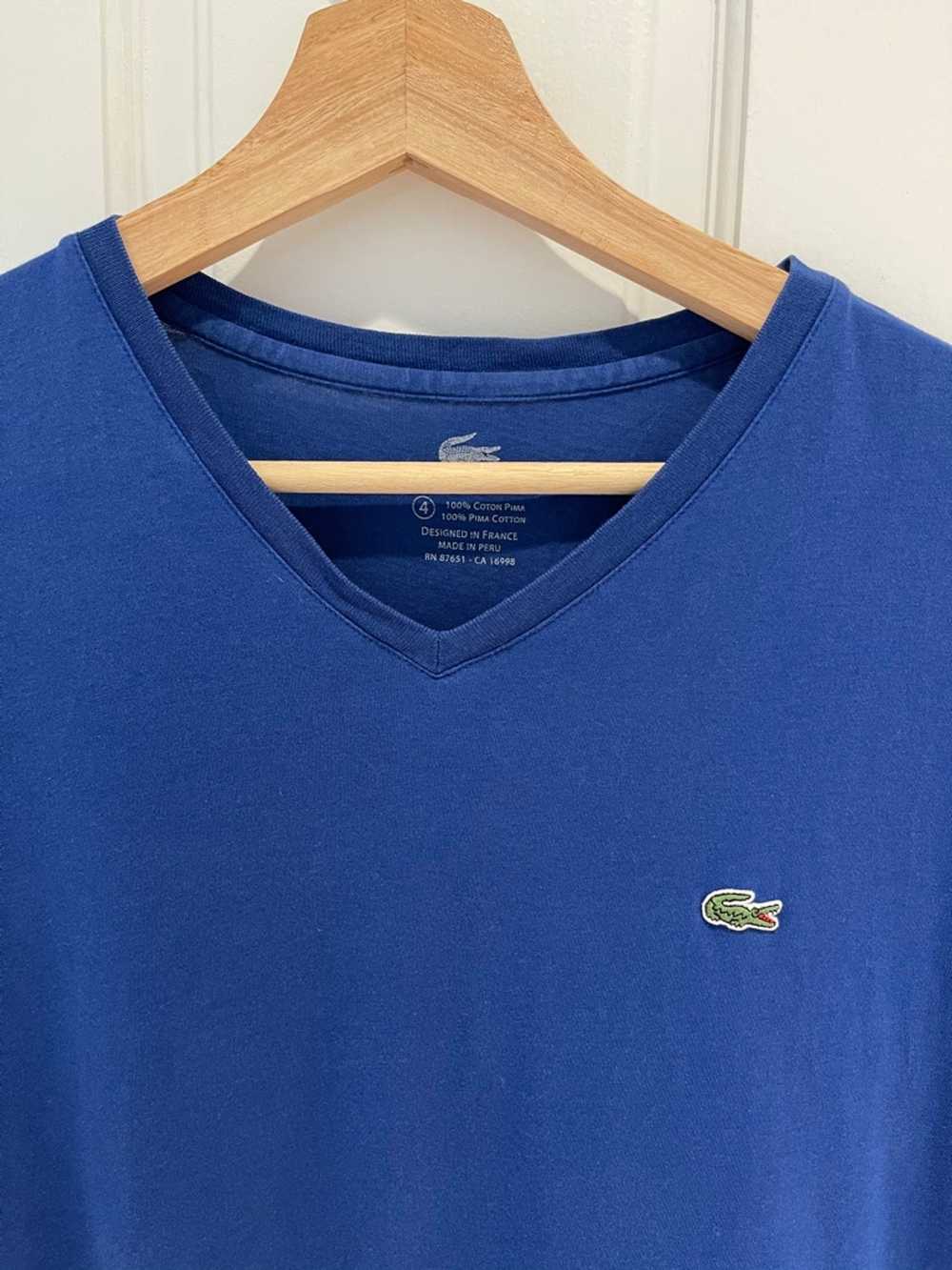 Lacoste Lacoste Pima Cotton Blue T Shirt - image 2