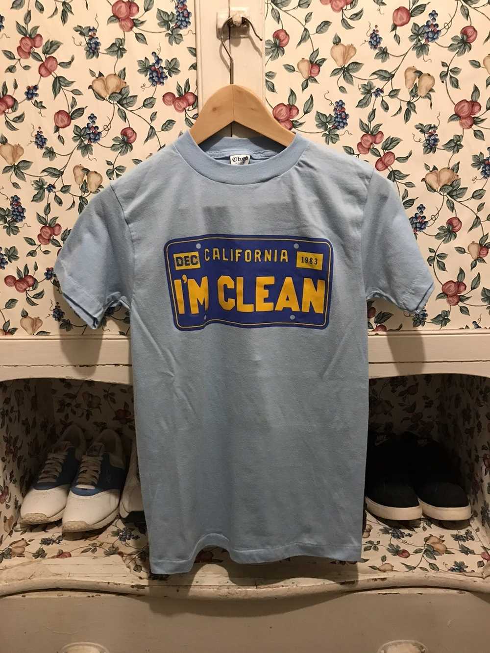 Vintage Vintage 80s I’m Clean T-shirt - image 1